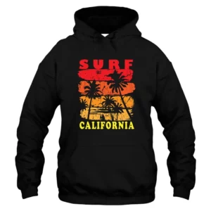 Surf Califonia Hoodie - Black