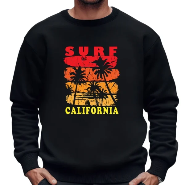 Surf Califonia Sweatshirt - Black