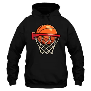 I Love Play Baseketball Hoodie - Black