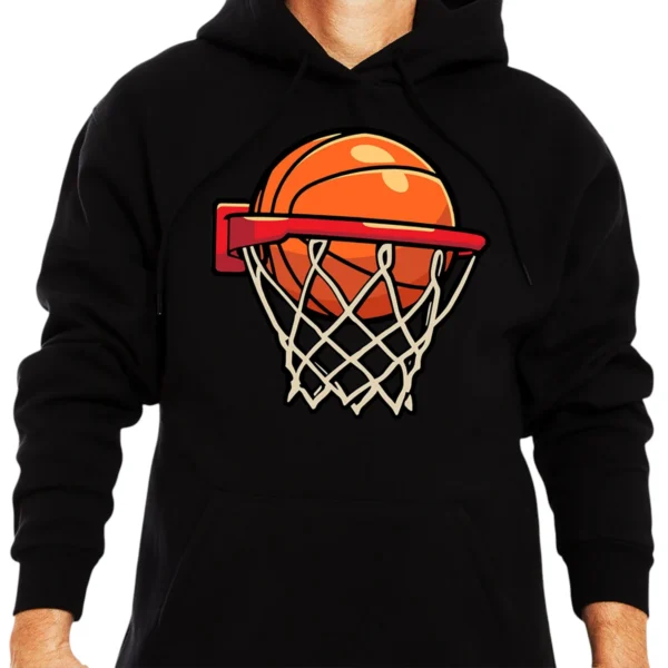 I Love Play Baseketball Hoodie - Black