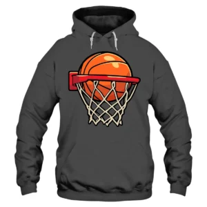 I Love Play Baseketball Hoodie - DarkGrey