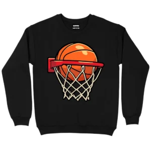 I Love Play Baseketball Sweatshirt - Black