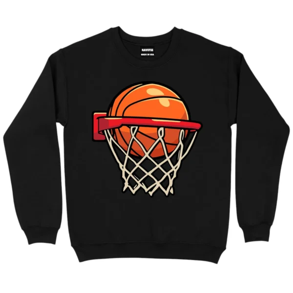 I Love Play Baseketball Sweatshirt - Black