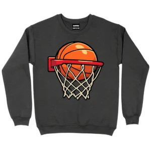 I Love Play Baseketball Sweatshirt - DarkGrey