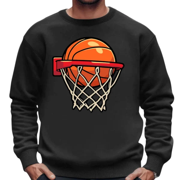 I Love Play Baseketball Sweatshirt - DarkGrey