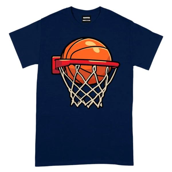 I Love Play Baseketball Tshirts - Navy