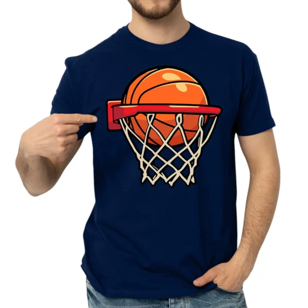 I Love Play Baseketball Tshirts - Navy