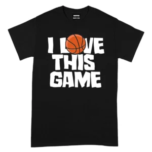 I Love This Game Baseketball Tshirts - Black