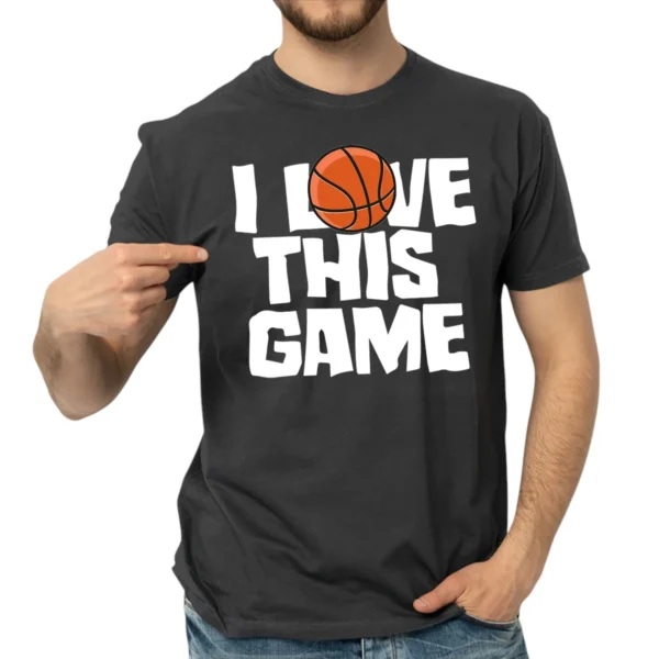 I Love This Game Baseketball Tshirts - DarkGrey