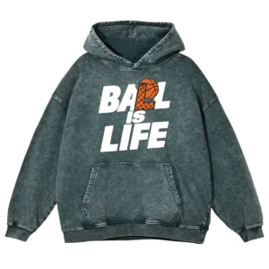 Ball Is Life Washed Pullover Hoodie