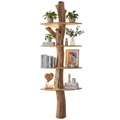 The Corner Bookshelf - A Modern Solution for Small Spaces