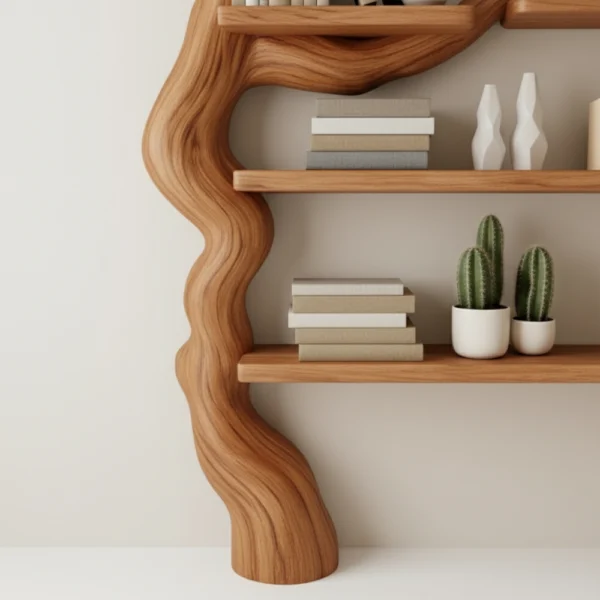 Tree Branch Bookshelf - The Essence of Handcrafting & Endless Natural Beauty