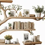 Tree Branch Wall Shelf - Handcrafted Nature-Inspired Display In Solid Wood