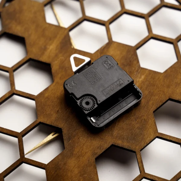 Handmade Honeycomb Hexagon Wall Clock