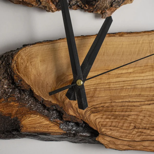 Handmade Olive Wood Live Edge Wall Clock