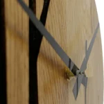 Oak Wood Wall Clock with Tree Design and Silent Mechanism
