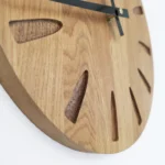 Oak Wooden Wall Clock - Modern Home Decor