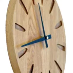 Oak Wooden Wall Clock - Modern Home Decor
