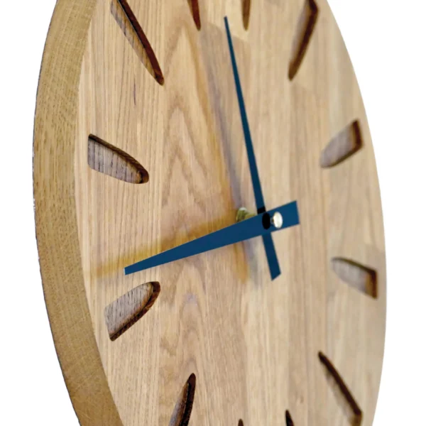 Oak Wooden Wall Clock - Modern Home Decor