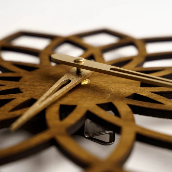 Serene Lotus Flower Wooden Wall Clock