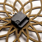 Serene Lotus Flower Wooden Wall Clock