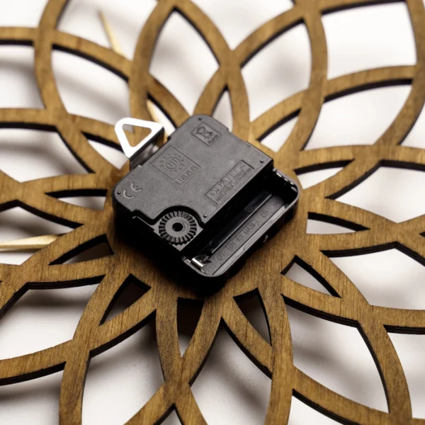 Serene Lotus Flower Wooden Wall Clock