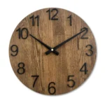 Solid Oak Wooden Wall Clock Handcrafted