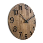 Solid Oak Wooden Wall Clock Handcrafted