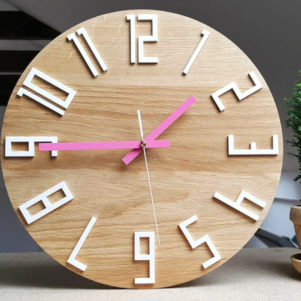 Unique Oak Wall Clock That’s Both Functional and Fabulous