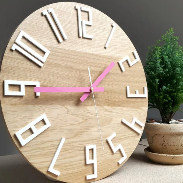 Unique Oak Wall Clock That’s Both Functional and Fabulous